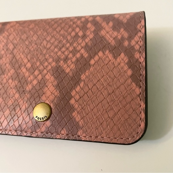 Fossil Snake Print Pattern Small Wallet - Picture 3 of 16